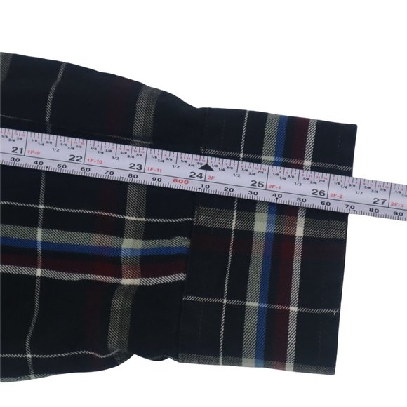 Timberland Men's Shirt LG 100% Cotton Plaid Long Sleeve Button - Picture 11 of 15